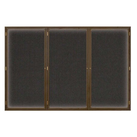 United Visual Products Open Faced Traditional Corkboard, 24x18" UV640A-SATIN-ULTMAR